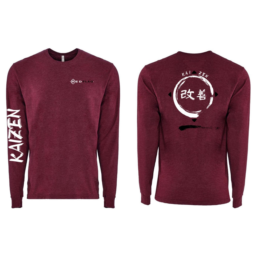 Red Flag Performance - KAIZEN Long Sleeve Sueded Tee